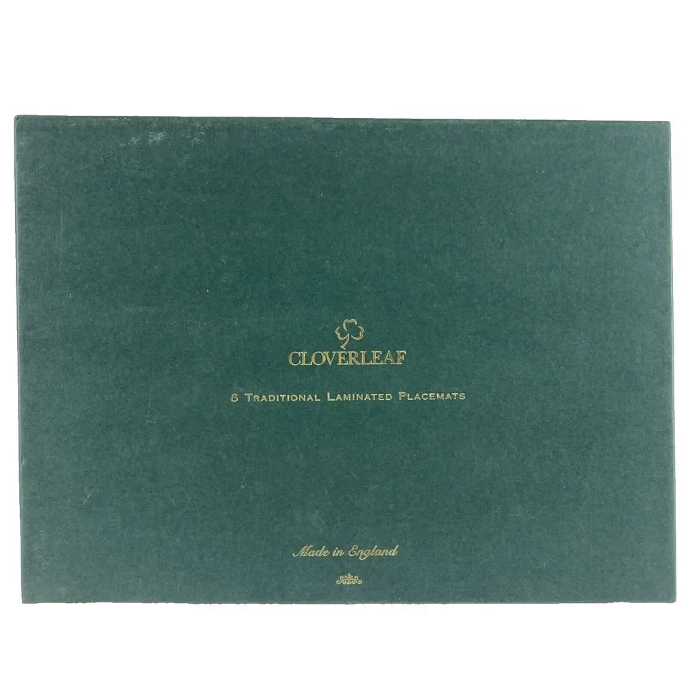 Vintage Clover Leaf Cork Back‎ Table Mats Set of 6 Landscapes by John Constable